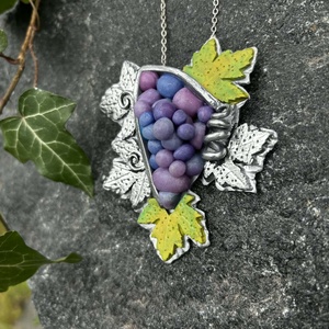 Antik hatású szőlő nyaklánc - ékszer - nyaklánc - medálos nyaklánc - Meska.hu