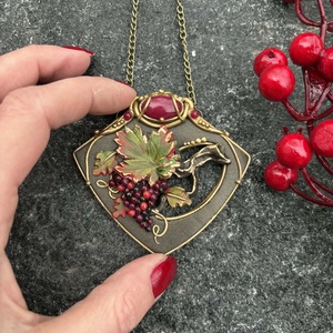 Antik szőlős nyaklánc - ékszer - nyaklánc - medálos nyaklánc - Meska.hu