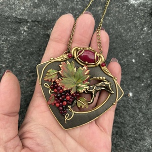 Antik szőlős nyaklánc - ékszer - nyaklánc - medálos nyaklánc - Meska.hu