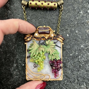 Antik szőlő nyaklánc - ékszer - nyaklánc - medálos nyaklánc - Meska.hu