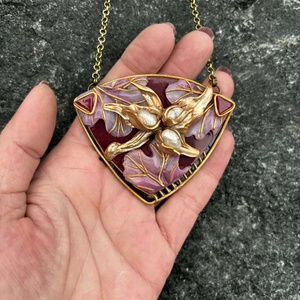 Antik mogyoró nyaklánc - ékszer - nyaklánc - medálos nyaklánc - Meska.hu