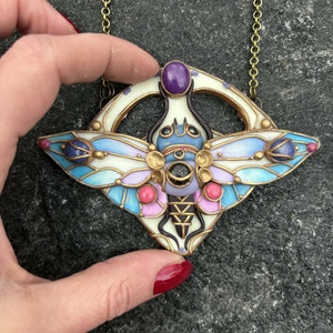 Bohém pillangós nyaklánc - ékszer - nyaklánc - medálos nyaklánc - Meska.hu