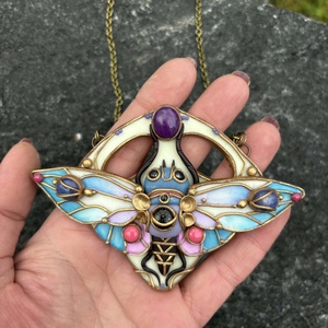 Bohém pillangós nyaklánc - ékszer - nyaklánc - medálos nyaklánc - Meska.hu