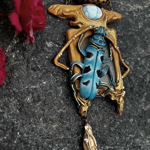 Havasi cincér nyaklánc - ékszer - nyaklánc - medálos nyaklánc - Meska.hu