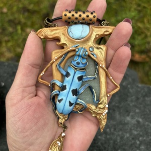 Havasi cincér nyaklánc - ékszer - nyaklánc - medálos nyaklánc - Meska.hu