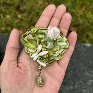 Antik kikerics nyaklánc - ékszer - nyaklánc - medálos nyaklánc - Meska.hu