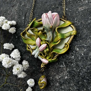 Antik kikerics nyaklánc - ékszer - nyaklánc - medálos nyaklánc - Meska.hu