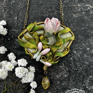 Antik kikerics nyaklánc - Meska.hu