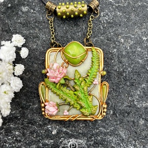 Páfrány nyaklánc - Meska.hu