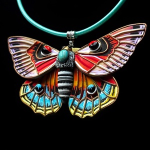 Tarka pillangós nyaklánc - ékszer - nyaklánc - medálos nyaklánc - Meska.hu