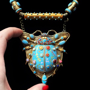 Antik bogár nyaklánc - ékszer - nyaklánc - medálos nyaklánc - Meska.hu