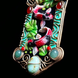 Koi nyaklánc - ékszer - nyaklánc - medálos nyaklánc - Meska.hu