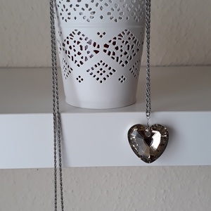 Szíves hosszú lánc - ékszer - nyaklánc - medálos nyaklánc - Meska.hu