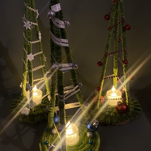 Karácsonyfa asztaldísz - esküvő - dekoráció - asztaldísz - Meska.hu