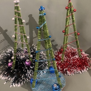 Karácsonyfa asztaldísz - Meska.hu