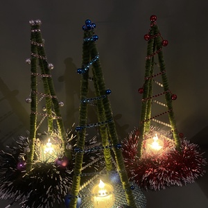 Karácsonyfa asztaldísz - esküvő - dekoráció - asztaldísz - Meska.hu