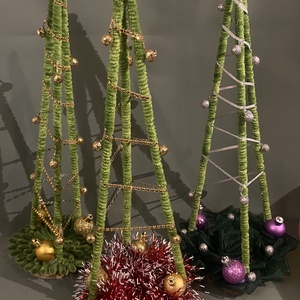 Karácsonyfa asztaldísz - Meska.hu