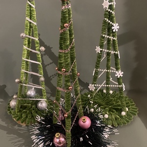 Karácsonyfa asztaldísz - esküvő - dekoráció - asztaldísz - Meska.hu