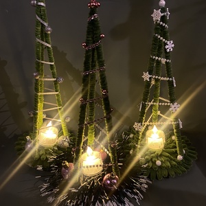 Karácsonyfa asztaldísz - Meska.hu