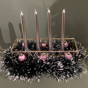 Karácsonyi asztaldísz - esküvő - dekoráció - asztaldísz - Meska.hu