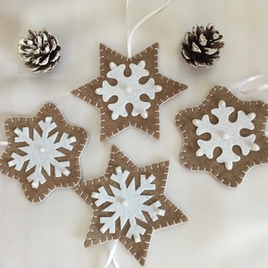 mézeskalács filc karácsonyfa dísz  - Meska.hu