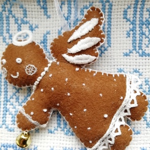 Angyalok, üstökös - karácsony - adventi díszek - adventi ajtódísz - Meska.hu
