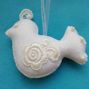 Fehér madárka - Meska.hu