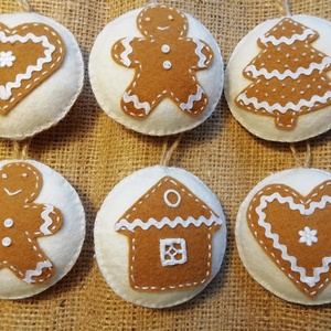 Filc mézes díszek - Meska.hu