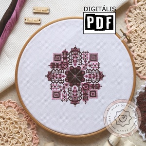 Keresztszemes modern egyedi minta, digitális letölthető PDF fájl, nyomtatható alap hímzés és egyéb kézimunkához - diy (csináld magad) - szabásminta, útmutató - Meska.hu