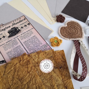 Scrapbook papír csomag kiegészítőkkel, fénykép album készítéshez, kreatív dekoráció alapanyag naplóhoz, füzethez - otthon & életmód - papír, írószer - matrica, matrica csomag - Meska.hu