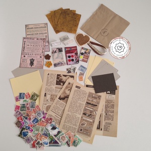 Scrapbook papír csomag, fénykép album készítéshez, kreatív dekoráció kiegészítőkkel, alapanyag naplóhoz, füzethez - otthon & életmód - papír, írószer - album & fotóalbum - Meska.hu