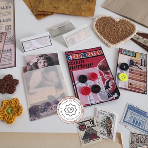 Scrapbook papír csomag, fénykép album készítéshez, kreatív dekoráció kiegészítőkkel, alapanyag naplóhoz, füzethez - otthon & életmód - papír, írószer - album & fotóalbum - Meska.hu