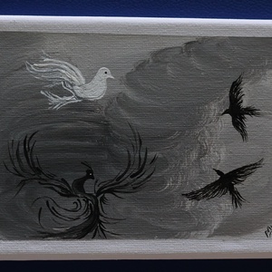 Akrill festmény - művészet - festmény - akril - Meska.hu