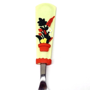 Virágos kanál - otthon & életmód - konyhafelszerelés, tálalás - tálalás - kanál & villa - Meska.hu