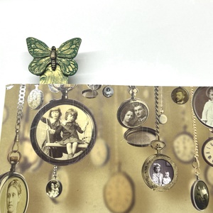 Pillangós kézműves könyvjelző  ajándék könyvmolyoknak, kézzel készült dísz sütőgyurmából - könyv & zene - könyvjelző - Meska.hu