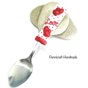 Love � szív mintás kanál, Otthon & Életmód, Konyhafelszerelés, tálalás, Flaska, csatos üveg, Gyurma, MESKA
