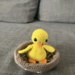 Kifordítható Tojás/Csibe fészekben - játék & sport - plüssállat & játékfigura - más figura - Meska.hu