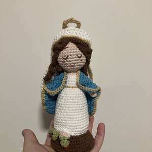 Horgolt Szűz Mária figura, Játék & Sport, Plüssállat & Játékfigura, Más figura, , MESKA