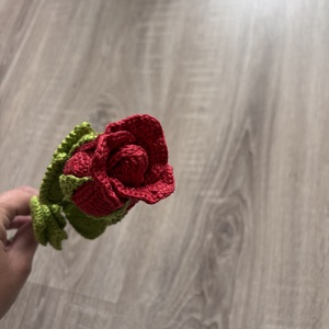 ? Örök rózsa - kézműves , soha el nem hervadó ajándék ?, Otthon & Életmód, Virágdekoráció, Virágok, Szálas virág, Horgolás, MESKA