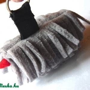  AKCIÓ!!Szürke,kulcstartó  puli  (Hungarikum) -  - Meska.hu