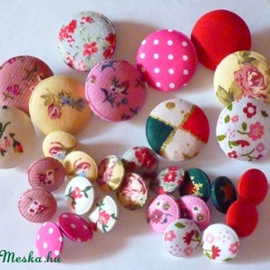  Pamut gombok   - kellékek & szerszámok - textil gomb - textil gomb - Meska.hu