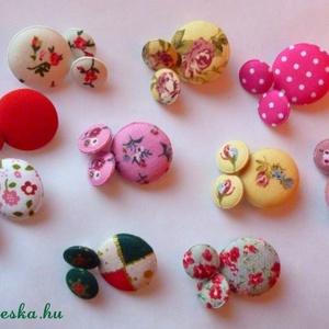  Pamut gombok   - kellékek & szerszámok - textil gomb - textil gomb - Meska.hu