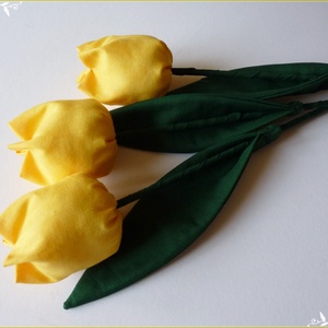 Tulipán csokor sárga színekből -  - Meska.hu