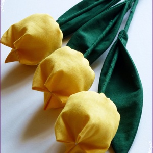 Tulipán csokor sárga színekből -  - Meska.hu