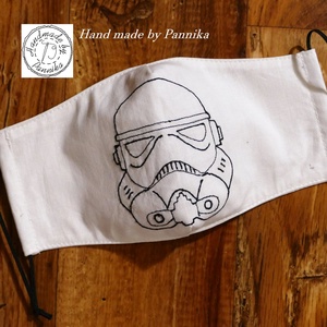 STAR WARS / ROHAMOSZTAGOS  Férfi Szájmaszk, fülre akasztható.  HÍMZETT!! ARCFORMÁRA SZERKESZTVE! - férfi & uniszex - férfi & uniszex - Meska.hu