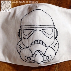 STAR WARS / ROHAMOSZTAGOS  Férfi Szájmaszk, fülre akasztható.  HÍMZETT!! ARCFORMÁRA SZERKESZTVE! - férfi & uniszex - férfi & uniszex - Meska.hu