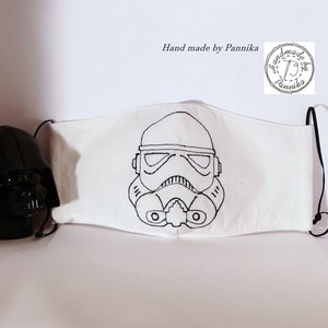 STAR WARS / ROHAMOSZTAGOS  Férfi Szájmaszk, fülre akasztható.  HÍMZETT!! ARCFORMÁRA SZERKESZTVE! - férfi & uniszex - férfi & uniszex - Meska.hu