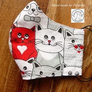 Cica sor maszk ARCFORMÁRA SZERKESZTVE!!  NŐI Szájmaszk, arcmaszk  Pannikától - női - női - Meska.hu