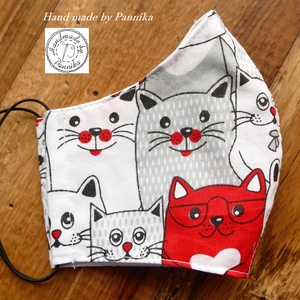 Cica sor maszk ARCFORMÁRA SZERKESZTVE!!  NŐI Szájmaszk, arcmaszk  Pannikától - női - női - Meska.hu