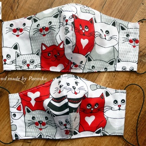 Cica sor maszk ARCFORMÁRA SZERKESZTVE!!  NŐI Szájmaszk, arcmaszk  Pannikától - női - női - Meska.hu